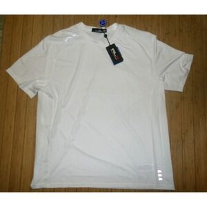 RALPH LAUREN RLX MENS S/S PERFORMANCE GOLF T-SHIRT~XL~WHITE